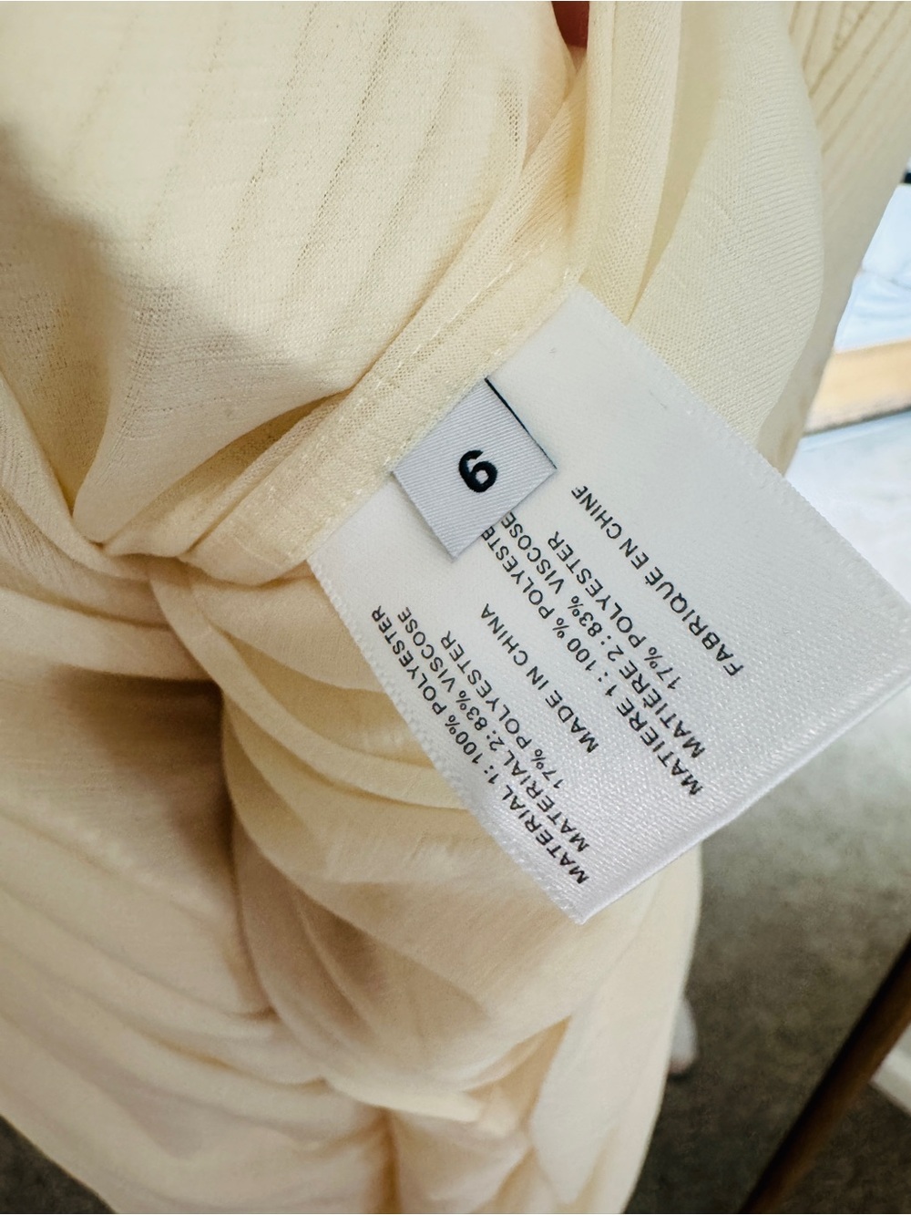 Proenza Schouler Cream Draped Knit Dress - Picture 11 of 13